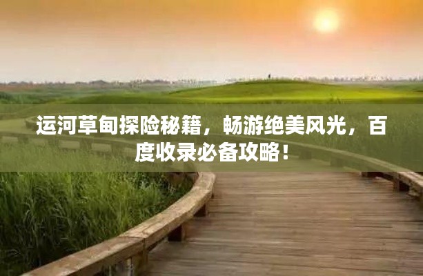 运河草甸探险秘籍，畅游绝美风光，百度收录必备攻略！