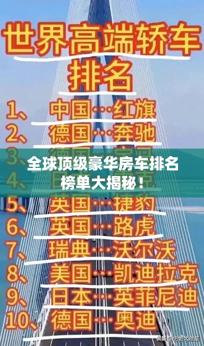 全球顶级豪华房车排名榜单大揭秘！